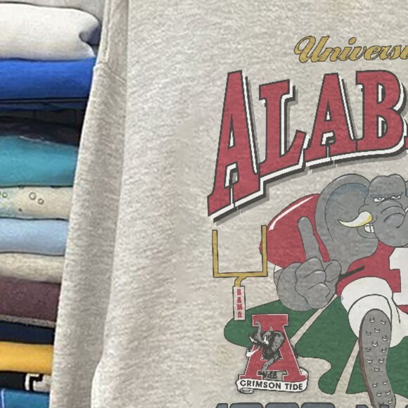 Vintage 1992 Alabama Crimson Tide Champ Sweater, University of Alabama Shirt tee - Picture 2 of 4